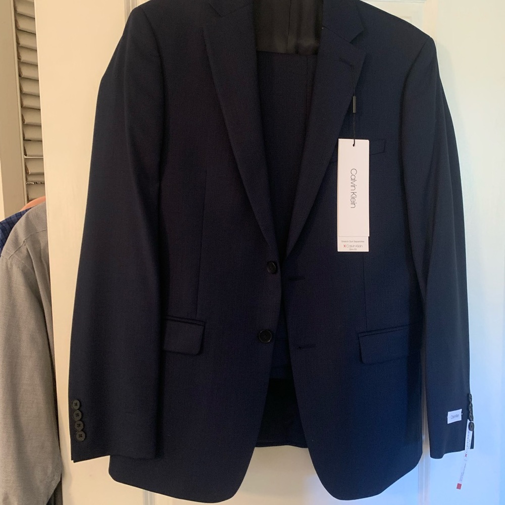 Calvin Klein slim fit suit, jacket and pants